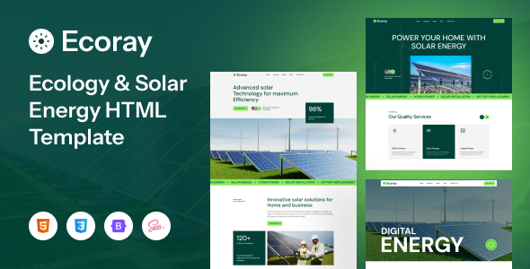 Ecoray - Ecology & Solar Energy HTML Template