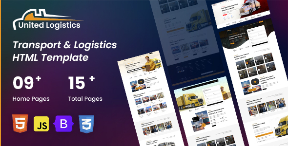 United Logistics – Modern Cargo & Transport HTML Template