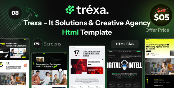Trexa – It Solutions & Creative Agency Html Template