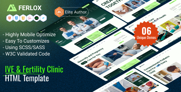 Ferlox – IVE & Fertility Clinic HTML Website Template