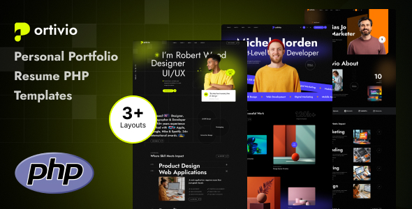 Portivio – Personal Portfolio Resume PHP Template