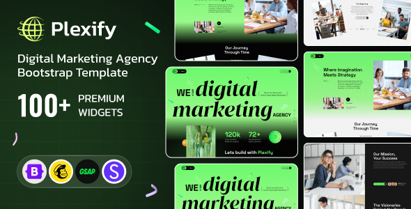 Plexify - Digital Marketing Bootstrap Template