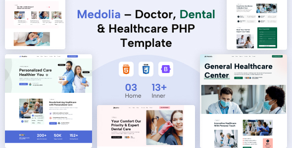 Medolia - Doctor, Dental & Healthcare PHP Template