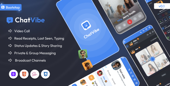Chatvibe – Bootstrap 5 Chat Application HTML Template