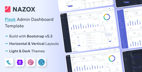 Nazox - Flask Admin & Dashboard Template