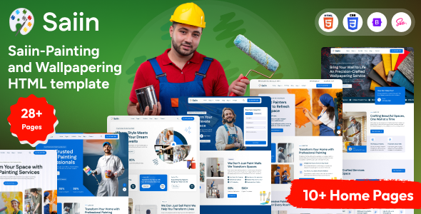 Saiin - Painting And Wallpapering HTML Template