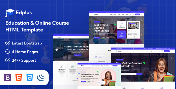 Edplus - Education & Online Course HTML Template