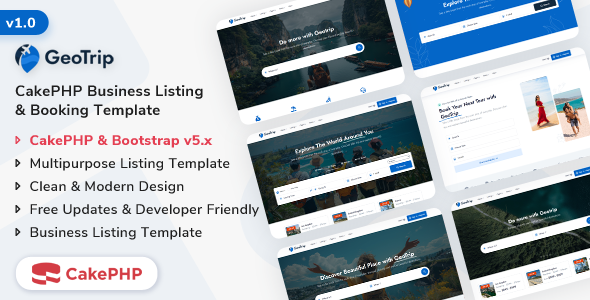 GeoTrip - CakePHP Multipurpose Business Listing & Booking Template