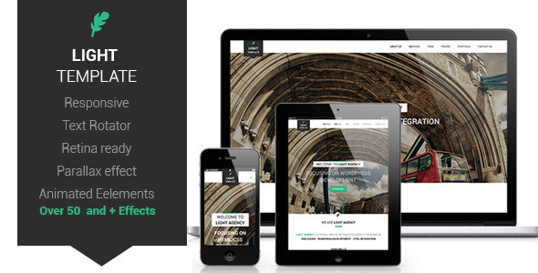 Light Html One-Page Template