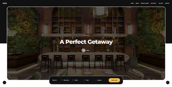 Dess - Hotel & Resort Booking HTML Template