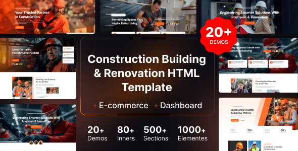 ConstX - Construction HTML Template