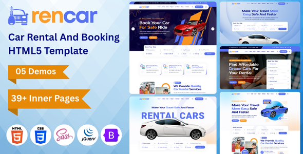Rencar - Car Rental And Booking HTML5 Template