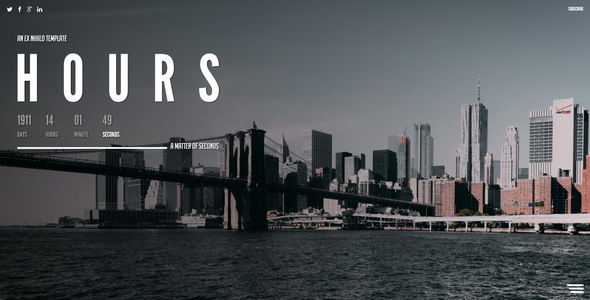 Hours || Responsive Coming Soon Page