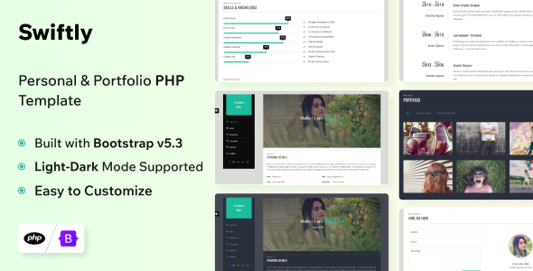 Swiftly - Personal & Portfolio PHP Template