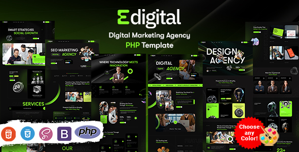 Edigital - Digital Marketing Agency PHP Template
