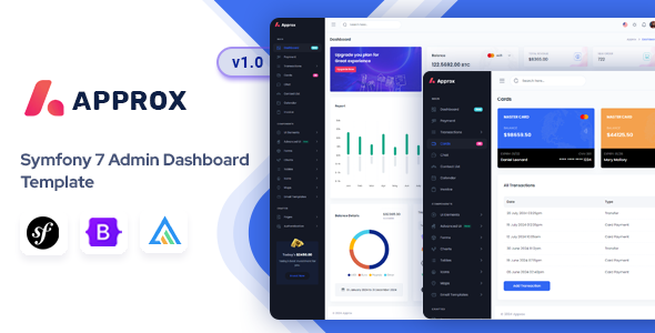 Approx - Symfony Admin & Dashboard Template