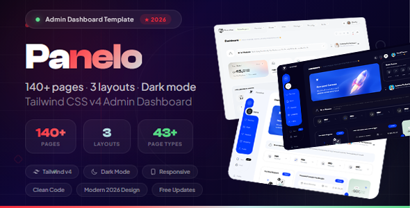 Panelo | TailwindCSS Complete Admin Dashboard Template