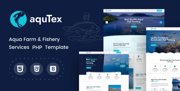 Aqutex - Aqua Farm & Fishery Services PHP Template