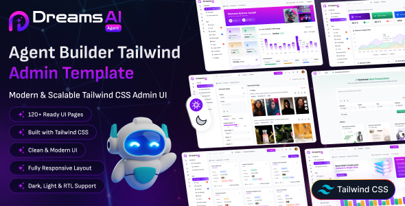 Dreams AI Agent - Agent Builder Tailwind Admin Template