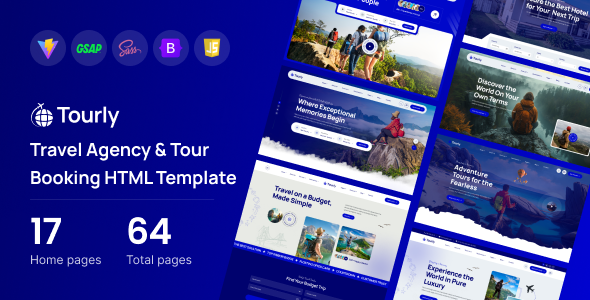 Tourly - Tour & Travel Booking HTML Template