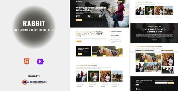 Rabbit - Equestrian & Horse Riding Club HTML Bootstrap Template