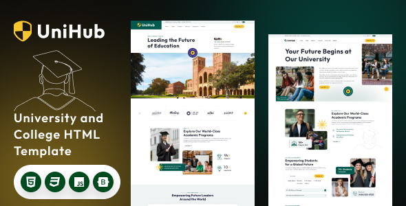 UniHub - University and College HTML Template