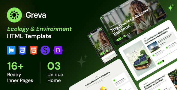 Greva - Ecology & Environment HTML Template
