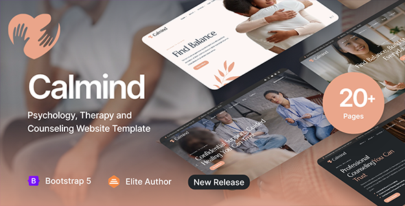 Calmind - Psychology, Therapy and Counseling HTML Template