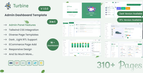 Turbine - Admin Dashboard Template