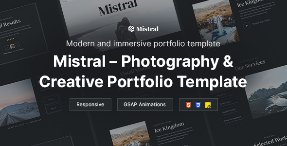 Mistral - Photography & Creative Portfolio Template