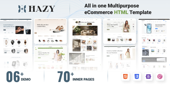 Hazy - Multipurpose eCommerce HTML Template