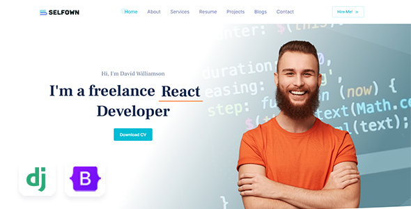 Selfown - Django Personal Portfolio Template