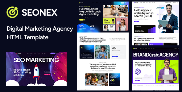Seonex - Digital Marketing Agency HTML Template