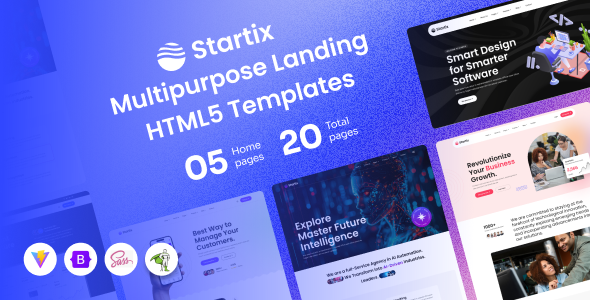 Startix - Multipurpose SaaS Landing HTML Template