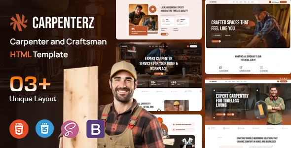Carpenterz - Carpenter and Craftsman HTML Template