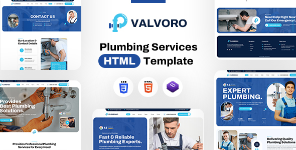 Valvoro - Plumbing Services HTML Template