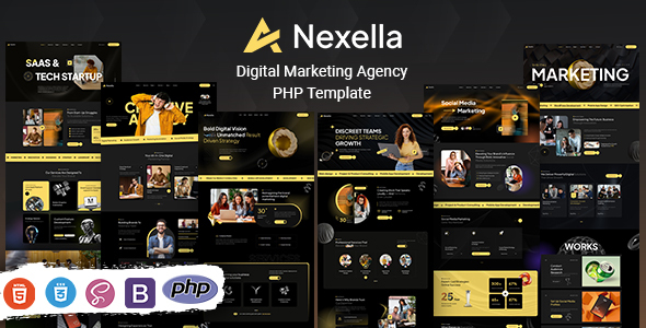 Nexella - Digital Marketing Agency PHP Template