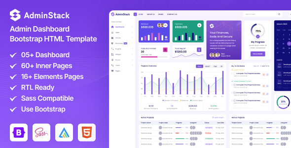 AdminStack - Multipurpose Bootstrap Admin Dashboard Template