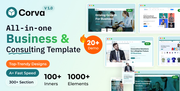 Corva - Business Consulting HTML Template