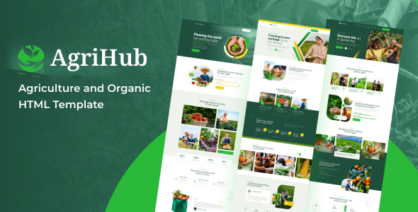 AgriHub - Agriculture and Organic HTML Template