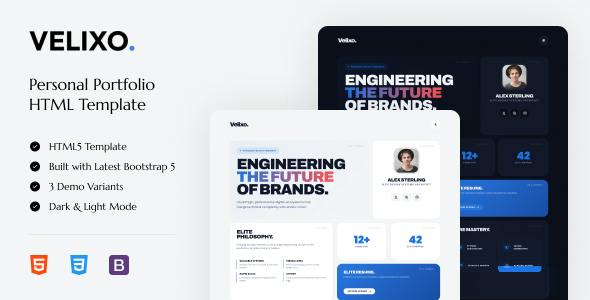 Velixo - Personal Portfolio HTML Template