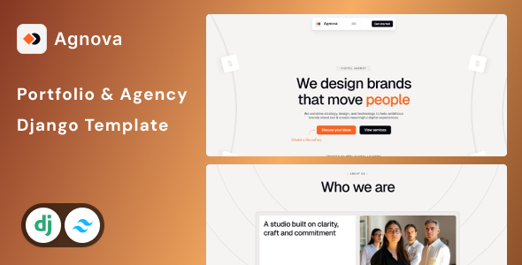 Agnova - Portfolio & Agency Django Website Template