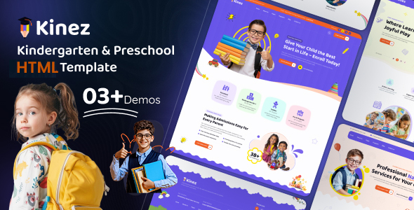 Kinez - Kindergarten School HTML Template