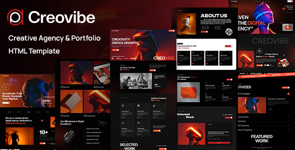 Creovibe - Creative Agency & Portfolio HTML Template