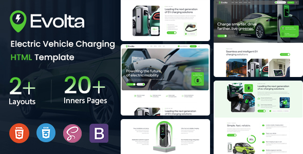 Evolta - Electric Vehicle Charging Station HTML