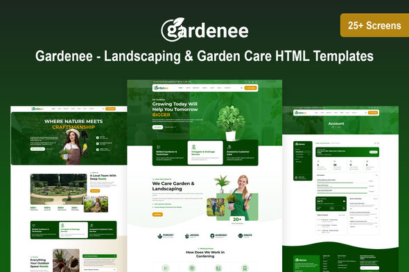 Gardenee - Landscaping & Garden Care HTML Templates
