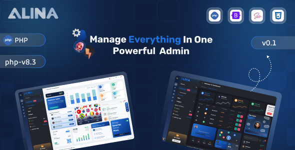 Alina PHP Admin Dashboard Template