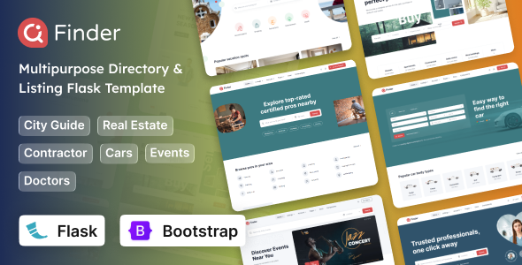 Finder - Flask Multipurpose Directory & Listing Template