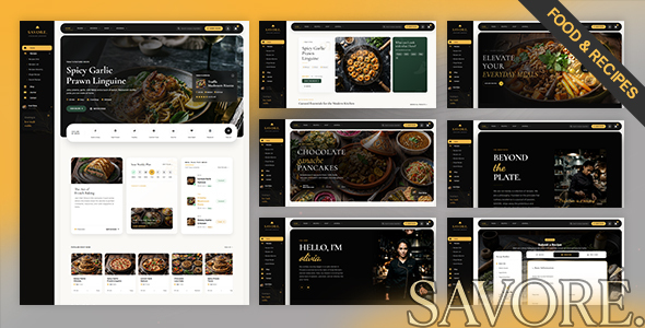 Savore — Food & Recipes HTML Template