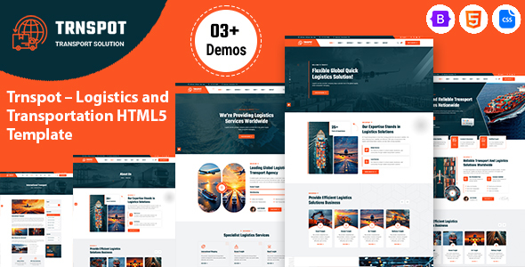 Trnspot - Logistics and Transportation HTML5 Template